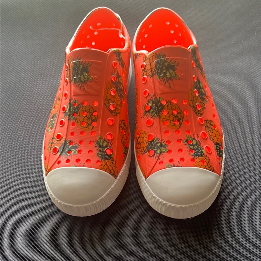 Native Shoes Orange and White Water Shoes Slip-On